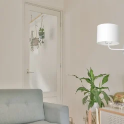Kinkiet ARDEN Biały Abażur 1xE27 * Luminex