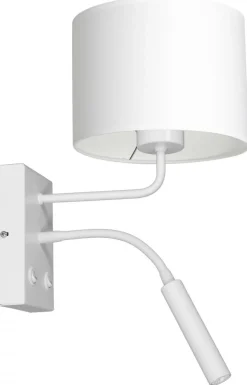 Kinkiet ARDEN Biały Abażur 1xE27+G9 * Luminex New