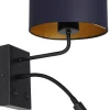 Kinkiet ARDEN Niebieski Złoty Abażur 1xE27+G9 * Luminex Clearance