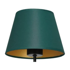 Kinkiet ARDEN Zielony Złoty Abażur Stożek 1xE27 * Luminex Hot