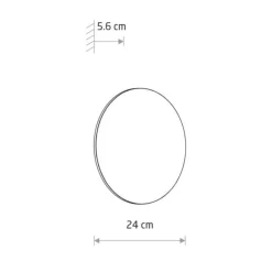 Kinkiet ARIA LED L ceglasty 12W 3000K * Nowodvorski Outlet