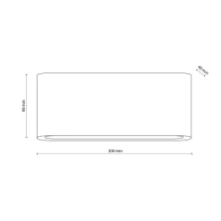 Kinkiet ARWENA L czarny 2xLED IP 54 * TK Lighting Clearance
