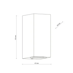 Kinkiet AXIS szary KINKIET 2xGU10 * TK Lighting Hot