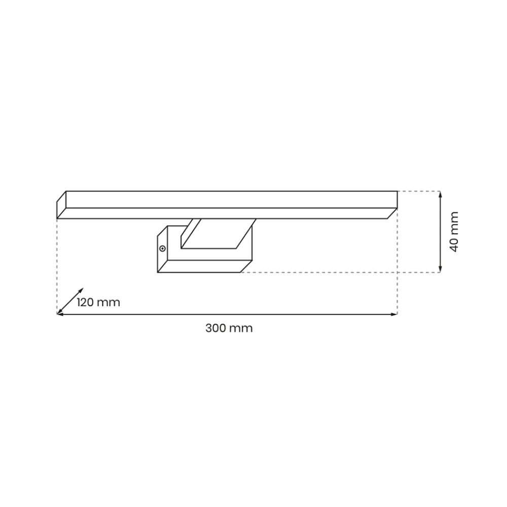 Kinkiet łazienkowy SHINE 30cm 7W LED * Eko-light Best