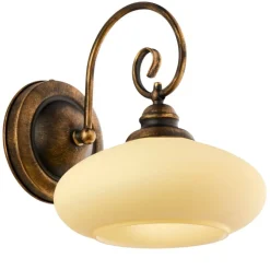 Kinkiet BOLERO złoty patynowany 1xE27 * Jupiter Hot