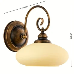 Kinkiet BOLERO złoty patynowany 1xE27 * Jupiter Hot