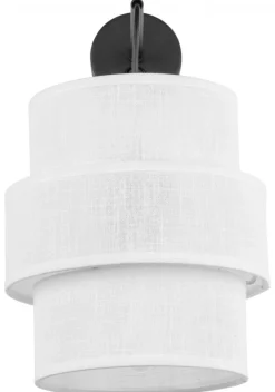 Kinkiet CALISTO Biały Abażur 1xE27 * TK Lighting Sale