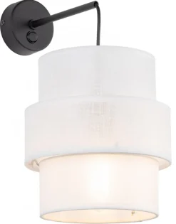 Kinkiet CALISTO Biały Abażur 1xE27 * TK Lighting Sale