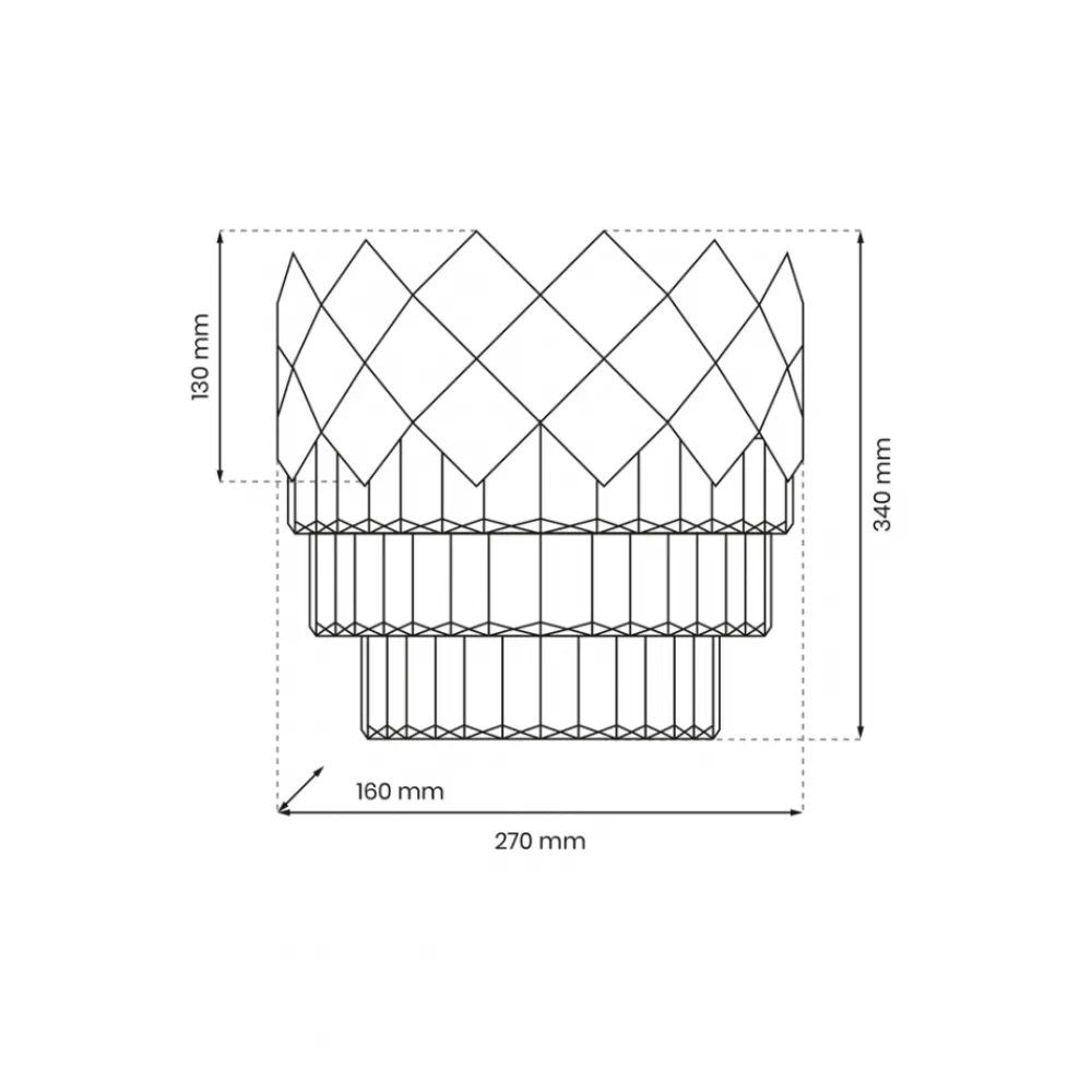 Kinkiet CARISMA Srebrny Szlane Kryształy 2xE14 * Eko-light Discount