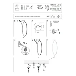 Kinkiet CIRCOLO Czarny 18W LED 4000K * Nowodvorski Hot