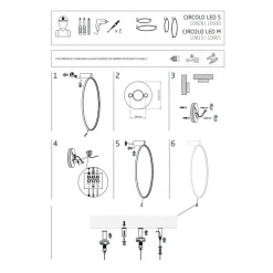 Kinkiet CIRCOLO Czarny 21W LED 4000K * Nowodvorski Clearance