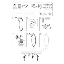 Kinkiet CIRCOLO Czarny 21W LED 3000K * Nowodvorski Online