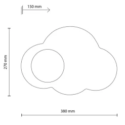 Kinkiet CLOUD NEW niebieski 1xG9 * TK Lighting