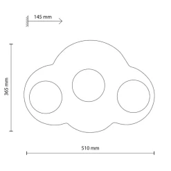 Kinkiet CLOUD NEW sabia beżowy 3xG9 * TK Lighting Outlet