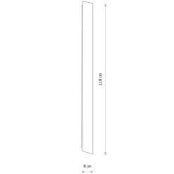 Kinkiet COMMA LED M czarny 25W 3000K * Nowodvorski Best