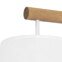 Kinkiet DEVA Brązowy Biały Abażur 1xE27 * TK Lighting Hot