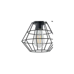 Kinkiet DIAMOND Czarny Metalowy Klosz 1xE27 * TK Lighting Clearance
