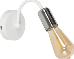 Kinkiet DOW Biały Srebrny 1xE27 * Luminex Hot