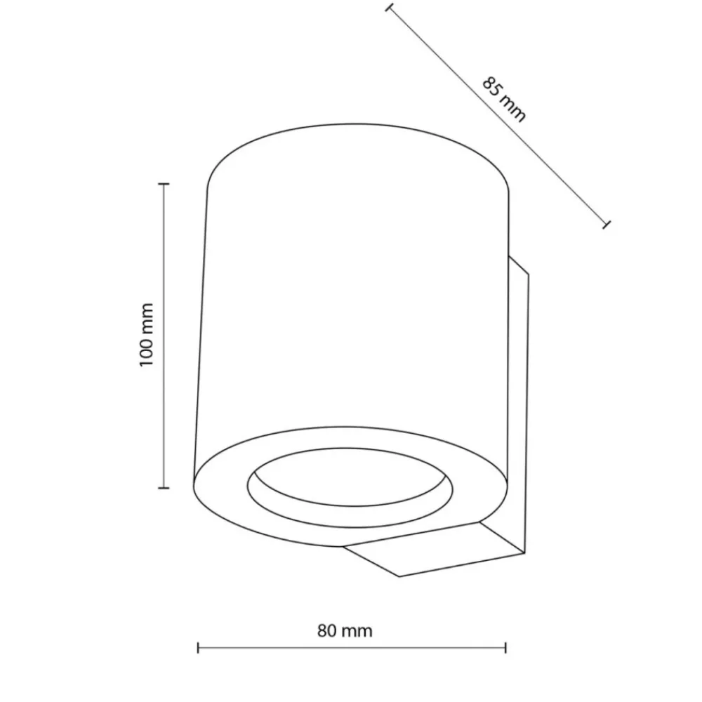 Kinkiet EVE WOOD buk 1xGU10 * TK Lighting Outlet