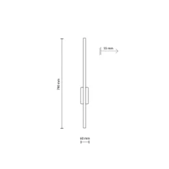 Kinkiet FLASH czarny 1xLED * TK Lighting Outlet