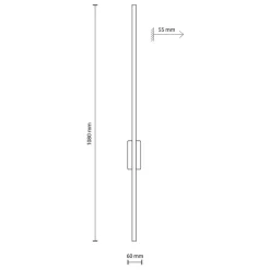 Kinkiet FLASH WOOD L sosna 1xLED * TK Lighting
