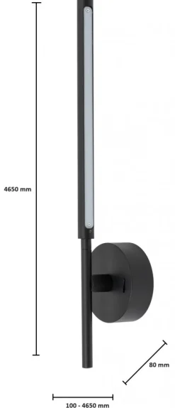 Kinkiet FOKUS Czarny LED 1W+4W * TK Lighting Online