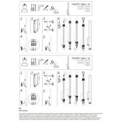 Kinkiet FOURTY XL Czarny 1xGU10 R35 * Nowodvorski Outlet