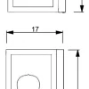 Kinkiet FRAME Czarny 1xE27 * Luminex