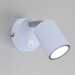 Kinkiet FUN Niebieski 1xGU10 z włącznikiem ruchomy * Luminex Best