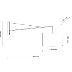 Kinkiet GLORII czarny 1xE27 * TK Lighting Outlet