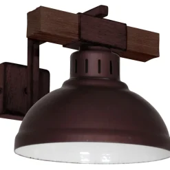 Kinkiet HAKON Ciemny Brąz Metalowy Klosz 1xE27 * Luminex Sale