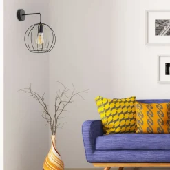 Kinkiet JAULA czarny złoty 1xE27 * TK Lighting Clearance