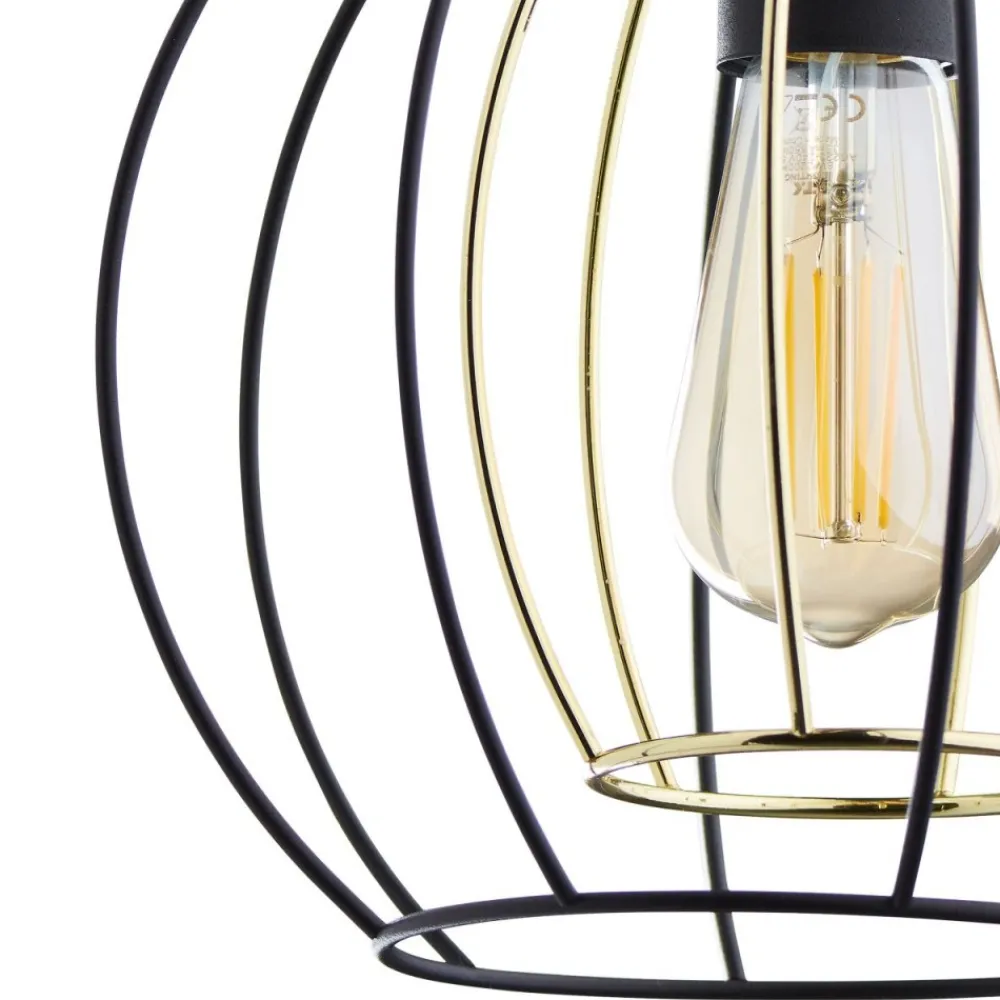 Kinkiet JAULA czarny złoty 1xE27 * TK Lighting Clearance