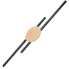 Kinkiet JAVA Czarny Drewno 2x24W LED 86cm * TK Lighting Discount