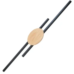 Kinkiet JAVA Czarny Drewno 2x24W LED 86cm * TK Lighting Discount