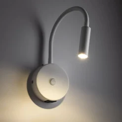 Kinkiet LAGOS biały 1xG9 z wyłącznikiem i USB * TK Lighting Best
