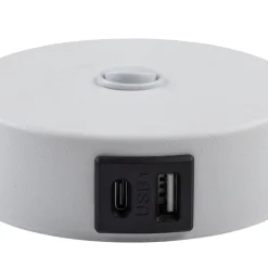 Kinkiet LAGOS biały 1xG9 z wyłącznikiem i USB * TK Lighting Best