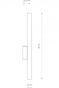 Kinkiet LASER 40cm miedź 2xG9 * Nowodvorski Best