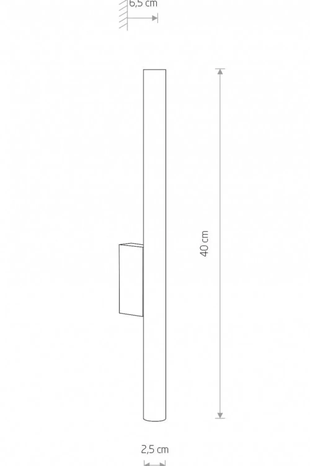 Kinkiet LASER 40cm złoty 2xG9 * Nowodvorski New