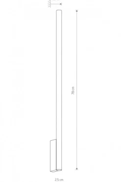 Kinkiet LASER XL 78cm czarny/złoty 2xG9 * Nowodvorski Hot