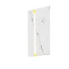 Kinkiet LECERTA Biały Marmurowy Klosz 1,2W LED 35cm * Eko-light