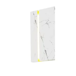 Kinkiet LECERTA Biały Marmurowy Klosz 1,2W LED 35cm * Eko-light