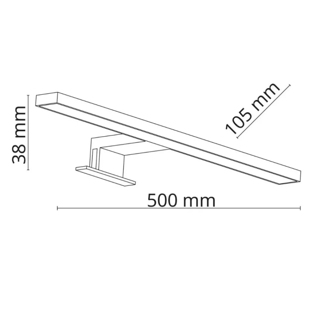 Kinkiet LEITO czarny 1xLED 50 cm * TK Lighting Hot