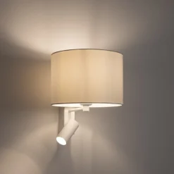 Kinkiet LUSSO biały z włącznikiem 1xE27 1xGU10 * Nowodvorski Outlet