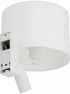 Kinkiet LUSSO biały z włącznikiem 1xE27 1xGU10 * Nowodvorski Outlet