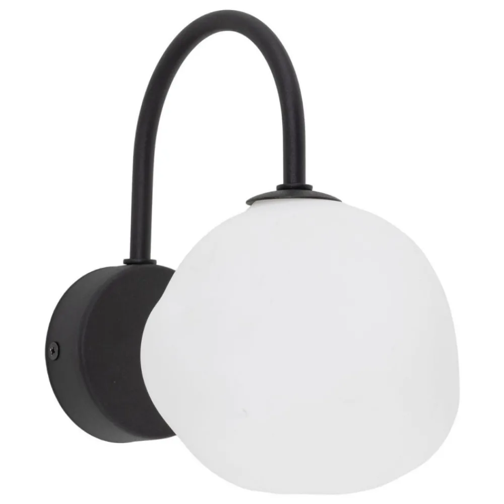 Kinkiet MISTY czarny biały klosz 1xG9 * TK Lighting Sale