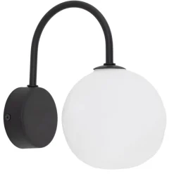 Kinkiet MISTY czarny biały klosz 1xG9 * TK Lighting Sale