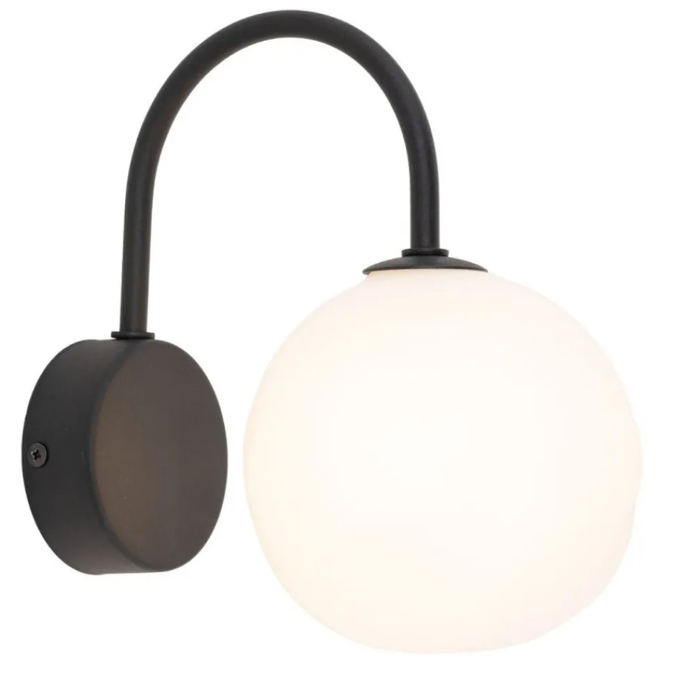Kinkiet MISTY czarny biały klosz 1xG9 * TK Lighting Sale