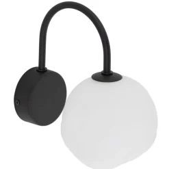 Kinkiet MISTY czarny biały klosz 1xG9 * TK Lighting Sale