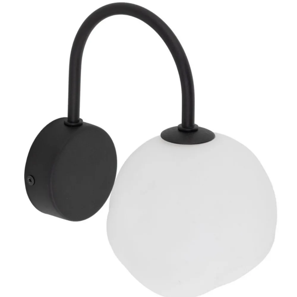 Kinkiet MISTY czarny biały klosz 1xG9 * TK Lighting Sale